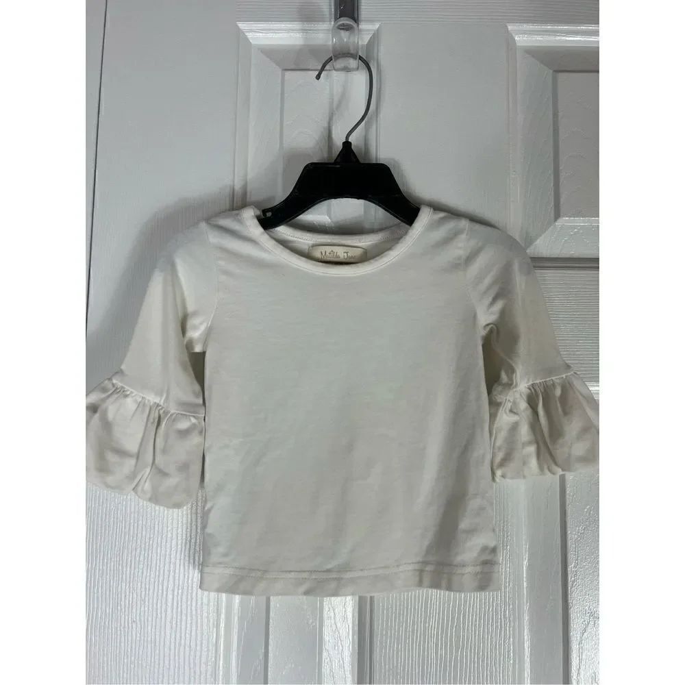 Matilda Jane Girls Cream Top Size 12m